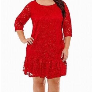 Glittery Red Party Dress